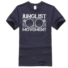 Load image into Gallery viewer, JUNGLIST MOVEMENT T SHIRT DNB DRUM AND BASS RAVE
